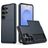 Mobigear Card Coque Samsung Galaxy S26 Ultra Coque arrière Rigide Anti-Chocs avec Porte-Cartes - Bleu