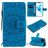 Mobigear Sunflower Housse iPhone 12 Pro Etui Porte-Monnaie - Bleu