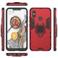 Mobigear Armor Ring Coque Xiaomi Mi 8 Coque arrière Rigide Anti-Chocs avec Anneau-Support - Rouge