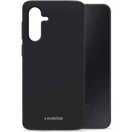 Mobilize Rubber Gelly Coque Samsung Galaxy A17 Coque arrière en TPU Souple - Noir