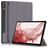 Mobigear Tri-Fold Coque Samsung Galaxy Tab S9 Plus Etui + Porte-crayon - Gris