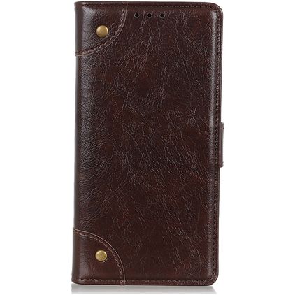 Mobigear Ranch Housse Alcatel 1SE (2020) Etui Porte-Monnaie - Marron