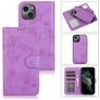 Mobigear Wallet Housse iPhone 15 Plus Etui avec Coque Détachable Porte-Monnaie - Violet