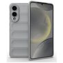 Mobigear Bumpy Coque Samsung Galaxy S25 Edge Coque arrière en TPU Souple - Gris