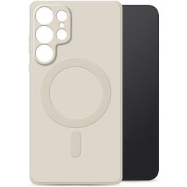 My Style Protective Flex Coque Samsung Galaxy S26 Ultra MagSafe Coque arrière en TPU Souple - Antique White