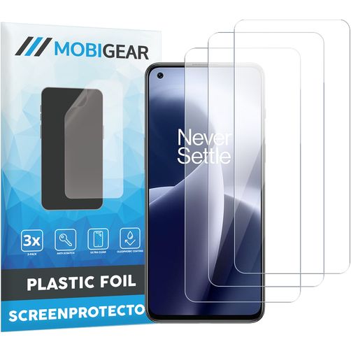 Mobigear OnePlus Nord 2T 5G Protection d'écran Film - Compatible coque (Lot de 3)