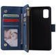 Mobigear Zipper Housse Samsung Galaxy A41 Etui Porte-Monnaie - Bleu