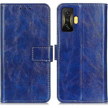 Mobigear Basic Housse POCO F4 GT Etui Porte-Monnaie - Bleu