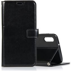 Mobigear Wallet Housse Samsung Galaxy A10 Etui Porte-Monnaie - Noir