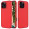 Mobigear Rubber Touch Coque iPhone 16 Pro Coque arrière en Silicone - Rouge