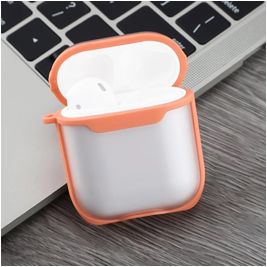 Mobigear Shockproof Coque Apple AirPods 1 Coque Rigide Antichoc - Orange