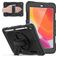 Mobigear SureGrip Xtreme Coque iPad 9 (2021) Coque arrière en Plastique rigide,Silicone + Porte-crayon + Bandoulière + Support Amovible - Noir