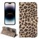 Mobigear Leopard Housse iPhone 14 Pro Etui Porte-Monnaie - Jaune