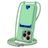 Mobigear Lanyard Card iPhone 16 Pro Coque avec cordon en Silicone et Porte-Cartes - Vert