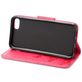 Mobigear Butterfly Housse iPhone SE (2020) Etui Porte-Monnaie - Magenta