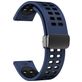 Mobigear Sport Plus Mag Bracelet Silicone Smartwatch Fermeture magnétique - Connexion universelle de 22 mm - Noir / Dark Blue