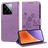 Mobigear Flowers Housse Xiaomi 15 Etui Porte-Monnaie - Violet