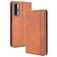 Mobigear Sensation Housse TCL 20L Plus Etui Porte-Monnaie - Marron