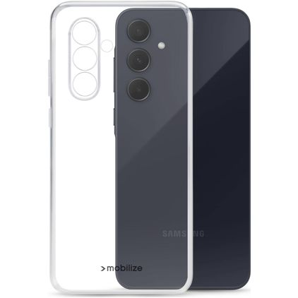 Mobilize Gelly Coque Transparente Samsung Galaxy A55 Coque arrière en TPU Souple - Transparent