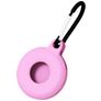 Mobigear Circle Key Coque Apple AirTag Porte-clés en en TPU Souple - Rose