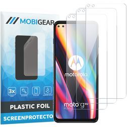 Mobigear Motorola Moto G 5G Plus Protection d'écran Film - Compatible coque (Lot de 3)