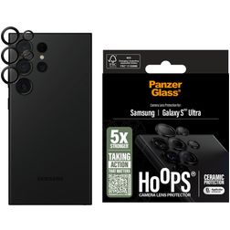 PanzerGlass Ceramic Hoops Samsung Galaxy S25 Ultra Verre trempé Protection Objectif Caméra - Compatible Coque