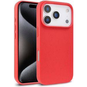 Mobigear Bio Coque iPhone 18 Pro Max Coque arrière en Eco-Friendly - Rouge