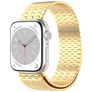 Mobigear London Bracelet Acier Apple Watch Fermeture magnétique - 49/46/45/44 mm - Or