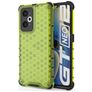 Mobigear Honeycomb Coque Realme GT2 Coque arrière Rigide Anti-Chocs - Vert