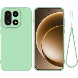 Mobigear Rubber Touch Coque OnePlus 15 Coque arrière en Silicone - Vert