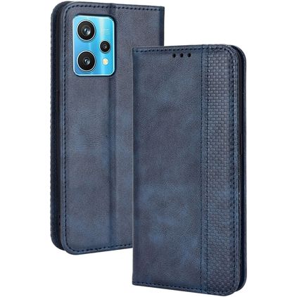 Mobigear Sensation Housse Realme 9 Pro Plus Etui Porte-Monnaie - Bleu
