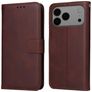 Mobigear Wallet Housse iPhone 17 Pro Max Etui Porte-Monnaie - Marron