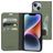 Mobiparts Classic Wallet Housse iPhone 14 Etui Porte-Monnaie - Stone Green