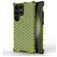 Mobigear Honeycomb Coque Samsung Galaxy S24 Ultra Coque arrière Rigide Anti-Chocs - Vert