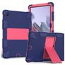 Mobigear ShieldStand Coque Samsung Galaxy Tab A8 10.5 (2021) Coque arrière en Plastique rigide,Silicone + Support Amovible - Bleu / Rouge