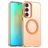 Mobigear Shockproof Coque Samsung Galaxy S25 FE MagSafe Coque arrière Rigide - Orange