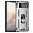 Mobigear Armor Ring Coque Google Pixel 6 Coque arrière Rigide Anti-Chocs avec Anneau-Support - Argent