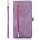 Mobigear Zipper Housse iPhone 14 Pro Etui Porte-Monnaie - Violet