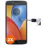 Mobigear Motorola Moto E4 Plus Verre trempé Protection d'écran - Compatible Coque (Lot de 2)