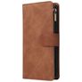 Mobigear Zipper Housse Samsung Galaxy Note 10 Lite Etui Porte-Monnaie - Marron