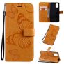 Mobigear Butterfly Housse Samsung Galaxy A71 Etui Porte-Monnaie - Cognac