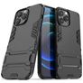 Mobigear Armor Stand Coque iPhone 13 Pro Max Coque arrière Rigide Anti-Chocs avec Support Amovible - Noir