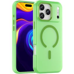 Mobigear Shockproof Coque iPhone 17 Pro Max MagSafe Coque arrière Rigide - Vert