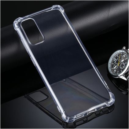 Mobigear Cushion Coque Transparente Samsung Galaxy S20 Coque arrière en TPU Souple Anti-Chocs - Transparent