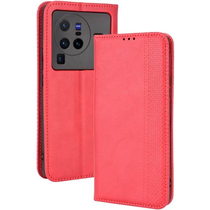 Mobigear Sensation Housse Vivo X80 Pro Etui Porte-Monnaie - Rouge