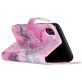 Mobigear Marble Housse iPhone XS Etui Porte-Monnaie - Rose