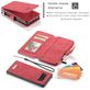 Caseme 007 Housse Samsung Galaxy S10 Plus Etui avec Coque Détachable Porte-Monnaie - Rouge