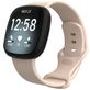 Mobigear Sport Dual Bracelet Silicone Fitbit Versa 3 Fermeture à clou et passant - Rose