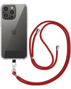 Mobigear Lanyard - Cordon de téléphone universel ajustable - Rouge
