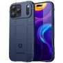 Mobigear Rugged Shield Coque iPhone 17 Pro Max Coque arrière en TPU Souple Anti-Chocs - Bleu
